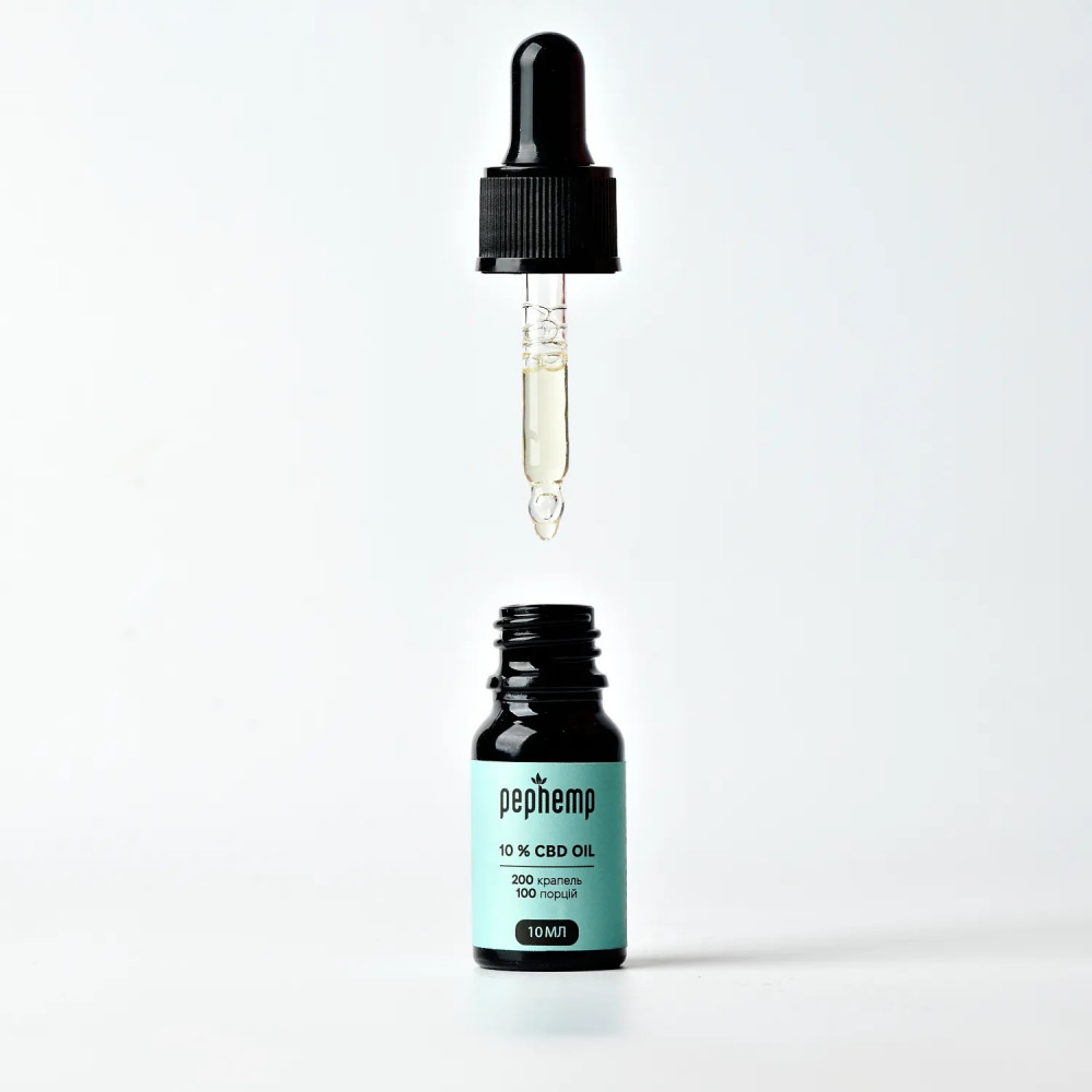 CBD ОЛІЯ 10% З СМАКОМ М'ЯТИ 10 МЛ 1000 МГ