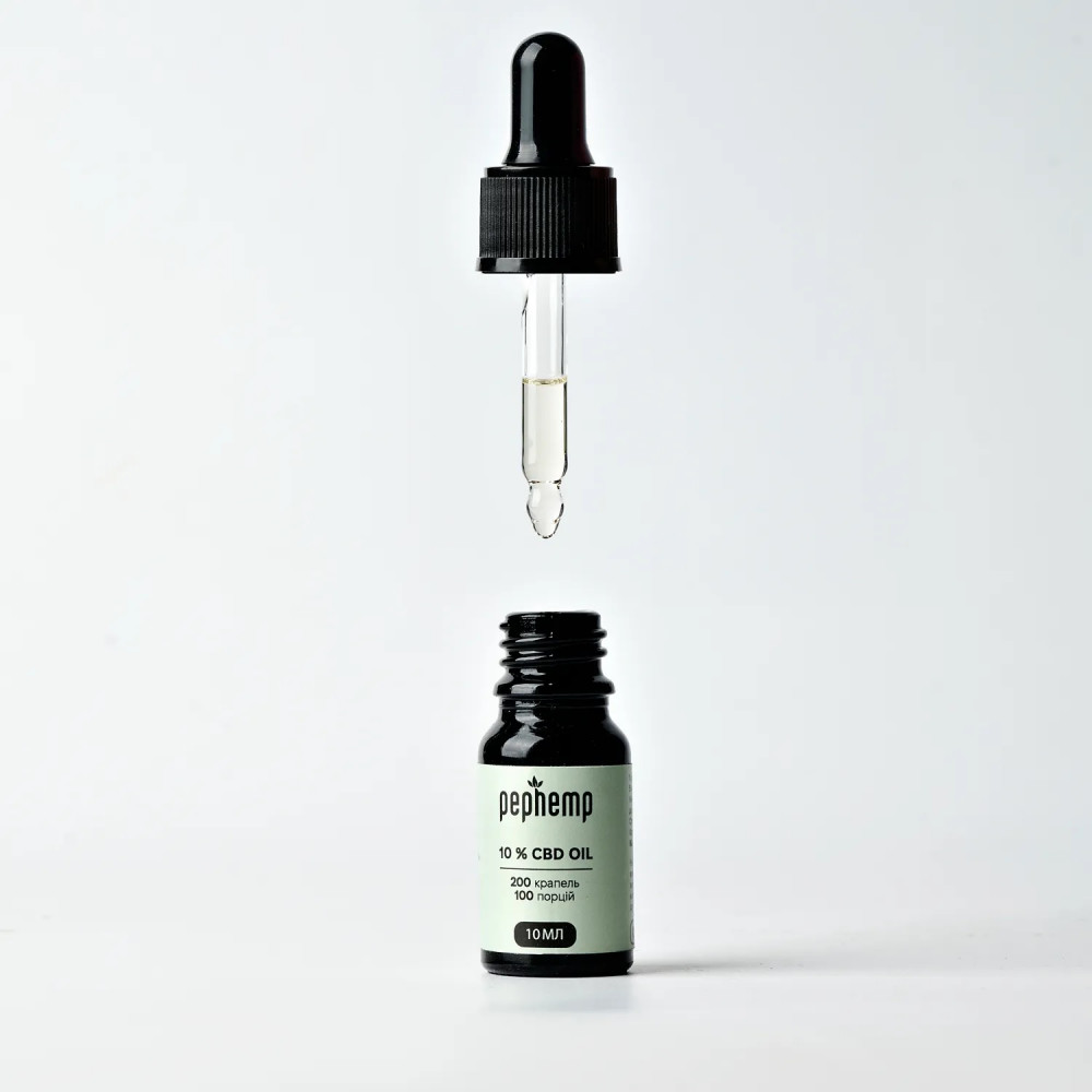CBD ОЛІЯ 10% З НЕЙТРАЛЬНИМ СМАКОМ 10 МЛ — 1000 МГ