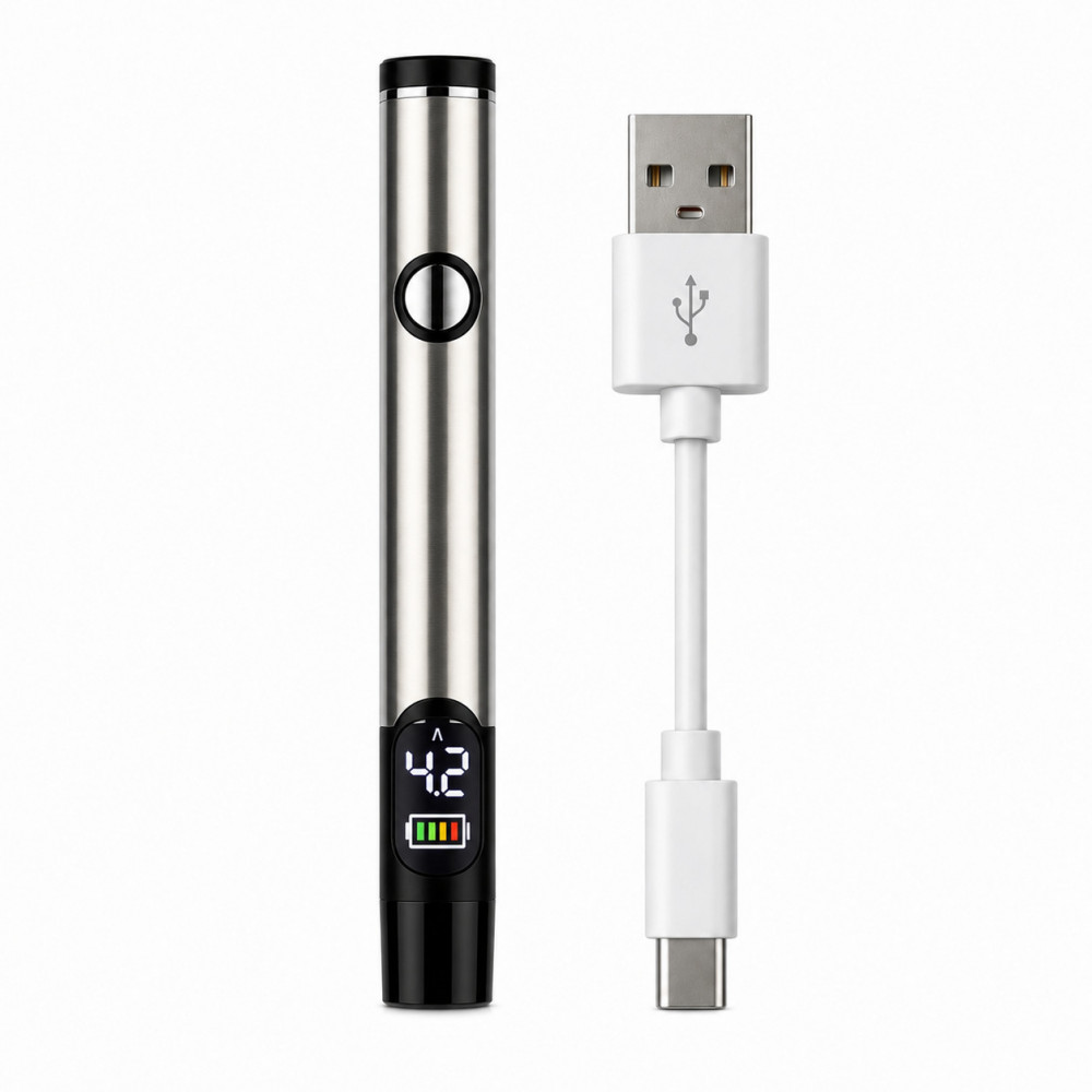 DISPLAY VAPE PEN 500 MAH АКУМУЛЯТОР ДЛЯ 510 КАРТРИДЖІВ З LED ДИСПЛЕЄМ