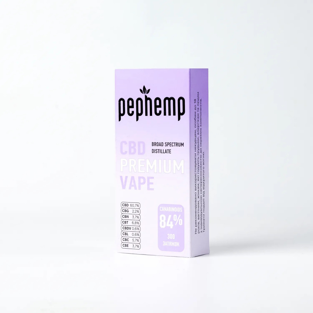 CBD ІНГАЛЯТОР 84% BROAD SPECTRUM — 500 МГ CBD ДЛЯ РОЗСЛАБЛЕННЯ ТА ВІДНОВЛЕННЯ